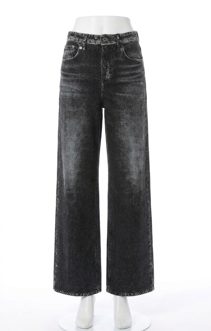 NEW ELAN joy sweatpant jean in black